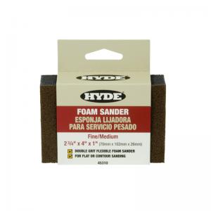 Foam Sanding Block (Fine/Medium)-Hyde Tool-znshoping.store