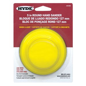 5″ Round Sponge Sander with Hook & Loop Design-Hyde Tool-znshoping.store