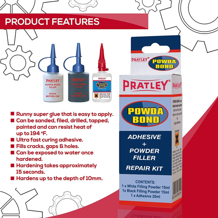 Pratley Powda Bond Adhesive Repair Kit-Pratley-znshoping.store