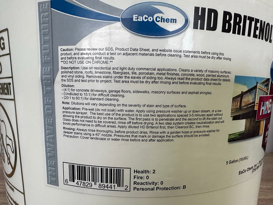 HD Britenol - All Purpose Mild-Acid Based Cleaner-EaCo Chem-znshoping.store