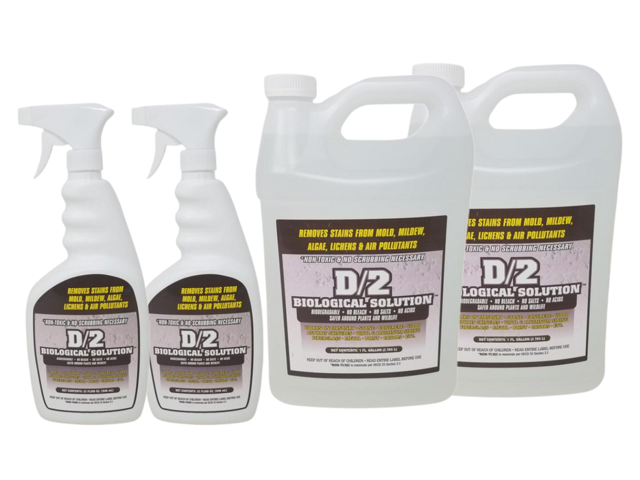 D/2 Biological Solution Double Trouble Combo - 2x Gallons + 2x Quarts-D/2 Biological Solution-znshoping.store