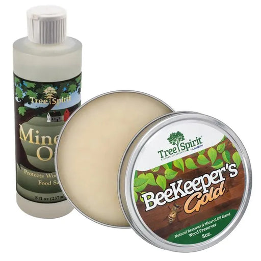 TreeSpirit™ Beekeeper's Gold + Mineral Oil - Wood & Leather Preservation Set-Lamson-znshoping.store