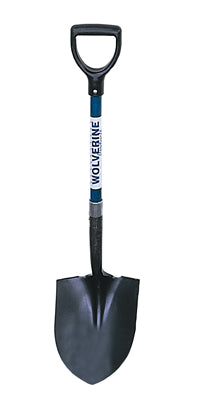 #2 Round Point Shovel 30" Fiberglass Handle D-Poly Grip-Wolverine Tools-znshoping.store