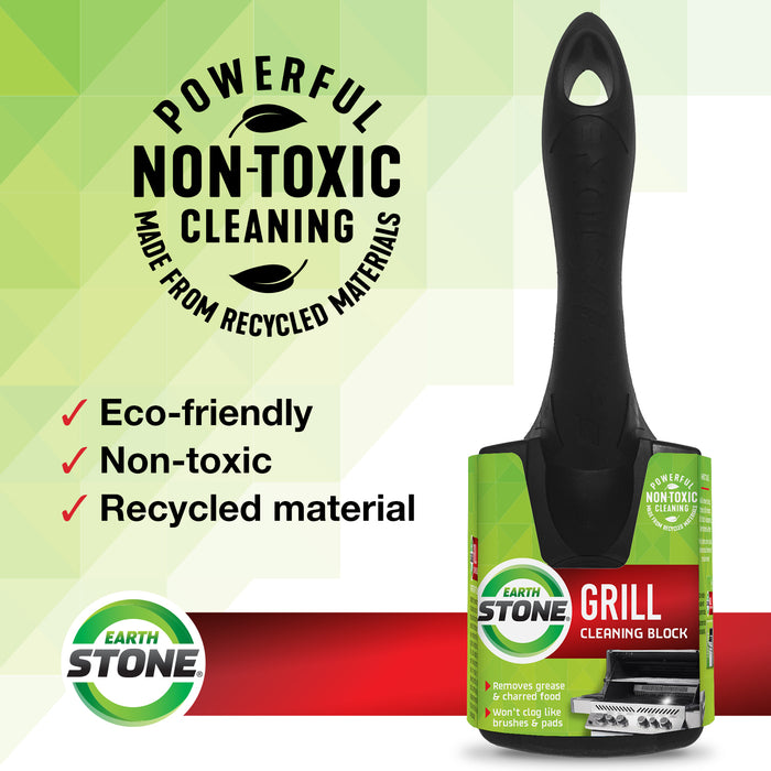 EarthStone® Grill Cleaning Block w/ Handle Set-EarthStone®-znshoping.store