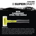 SUPERCRAFT Neon Yellow Soft-Face Mallet-Halder-znshoping.store