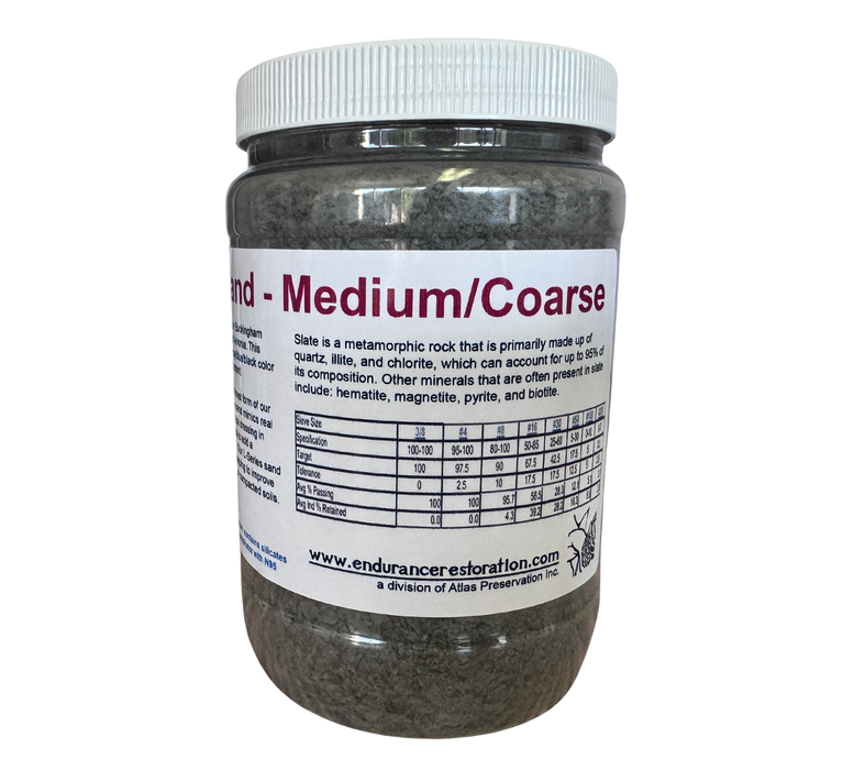 Slate Sand - Medium/Coarse-Endurance Restoration Products-znshoping.store