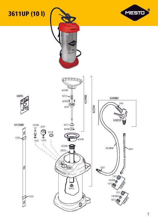 Stainless Steel 10L Compression Sprayer - Harsh Solvents-Mesto-znshoping.store