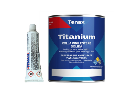 Titanium - Extra Clear Knife Grade Glue - 2lb Quart-Tenax-znshoping.store