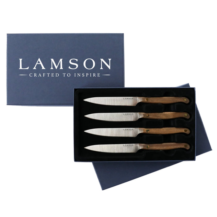 Vintage 4-Piece Steak Knife Set-Lamson-znshoping.store