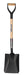 Square Point Shovel 30" Wood Handle Steel D-Grip-Wolverine Tools-znshoping.store