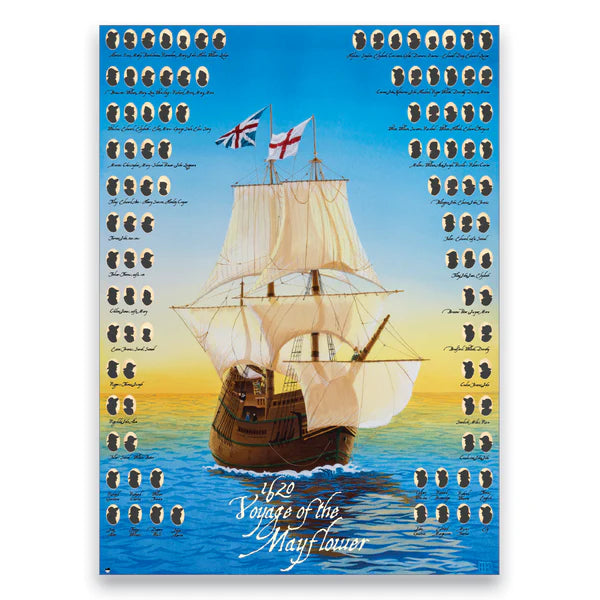 Passengers of the Mayflower Puzzle (500 pieces)-New England Historic Genealogical Society-znshoping.store