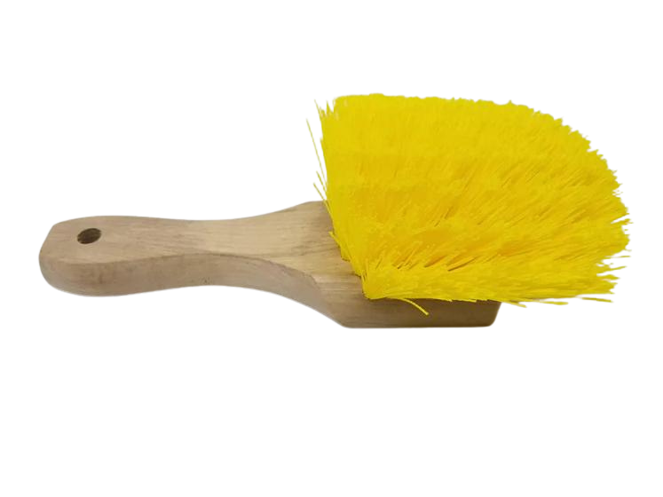 8" Hardwood Fender Brush - Yellow Plastic-Magnolia Brush-znshoping.store