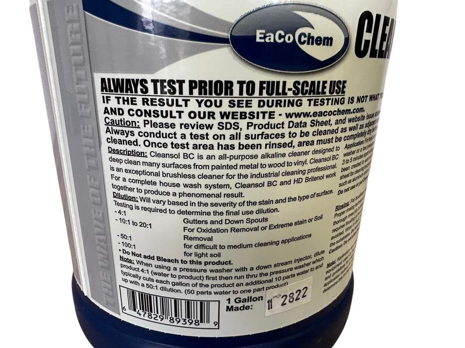 Cleansol BC - Remove Deep Staining from Painted Metal, Wood, Vinyl + More!-EaCo Chem-znshoping.store