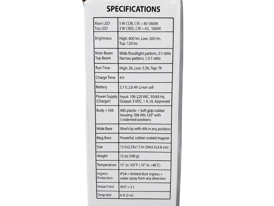 Light Stik Technician's Rechargeable LED Work Light-Maxxeon-znshoping.store