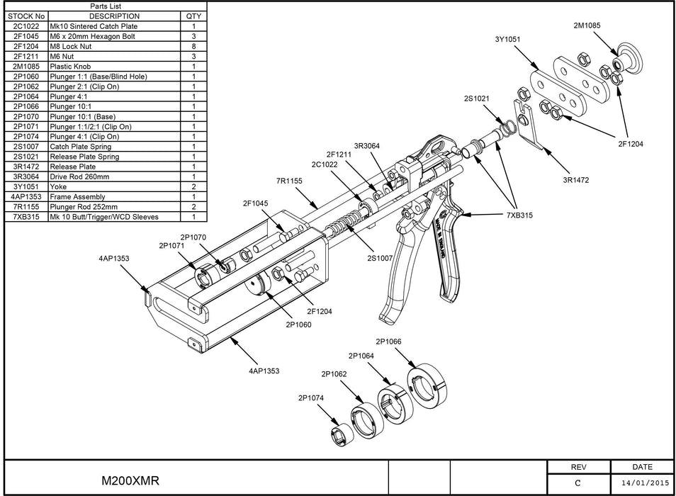 M200XMR Cartridge Gun-Tenax-znshoping.store