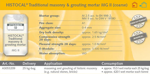 Historic Pointing Mortar - Moderate Strength, Coarse-Otterbein-znshoping.store