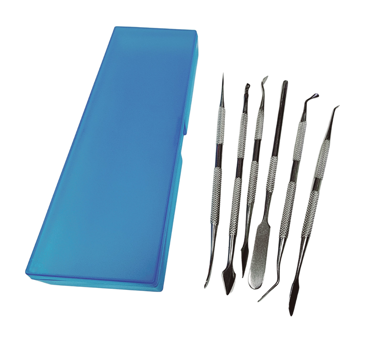 6-Piece Stainless Steel Tool Set w/ Box-Past Horizons-znshoping.store