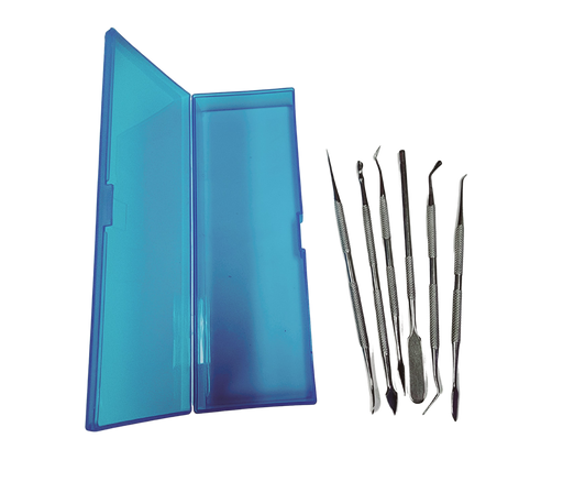 6-Piece Stainless Steel Tool Set w/ Box-Past Horizons-znshoping.store