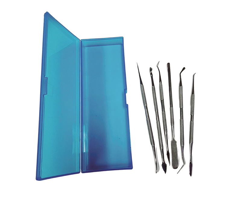 6-Piece Stainless Steel Tool Set w/ Box-Past Horizons-znshoping.store