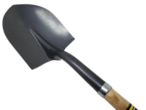 CREW Round Point Shovel, 29″ Wood Handle & Poly D-Grip-Wolverine Tools-znshoping.store