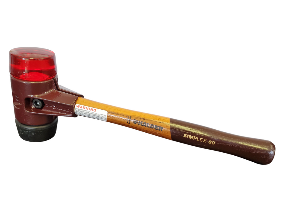 Simplex Mallet w/ Cast Iron Housing - Composite Rubber and Plastic Faces-Halder-znshoping.store