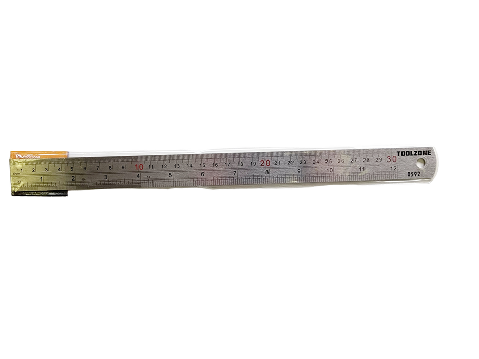 Steel Ruler - 30cm-Toolzone-znshoping.store