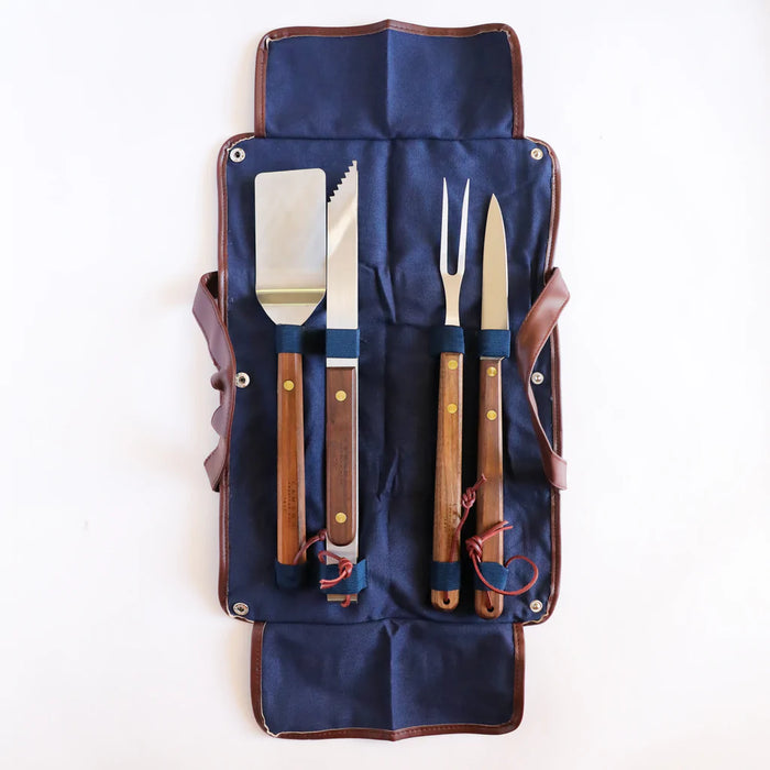 Tail-Gater 4-Piece Barbecue Set w/ Carrying Bag-Lamson-znshoping.store