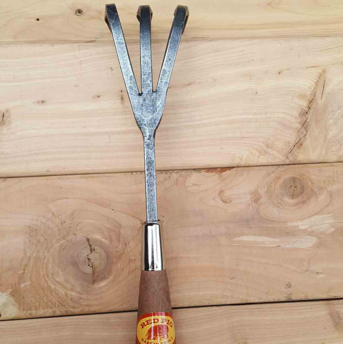 Steel Three Tine Cultivator-Red Pig Garden Tools-znshoping.store