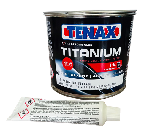 Titanium - Extra Clear Knife Grade Glue - 2lb Quart-Tenax-znshoping.store