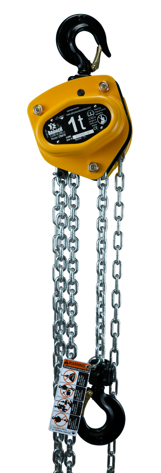 CB Hand Chain Hoist (10' Lift, 8' Drop)-All Material Handling-znshoping.store