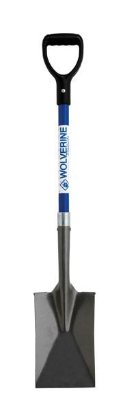 Garden Spade, 29″ Fiberglass D-Handle w/ Steel Straight Blade-Wolverine Tools-znshoping.store