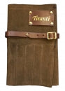 Tool Roll: Brown Suede 14 Pocket / Medium-Tiranti-znshoping.store